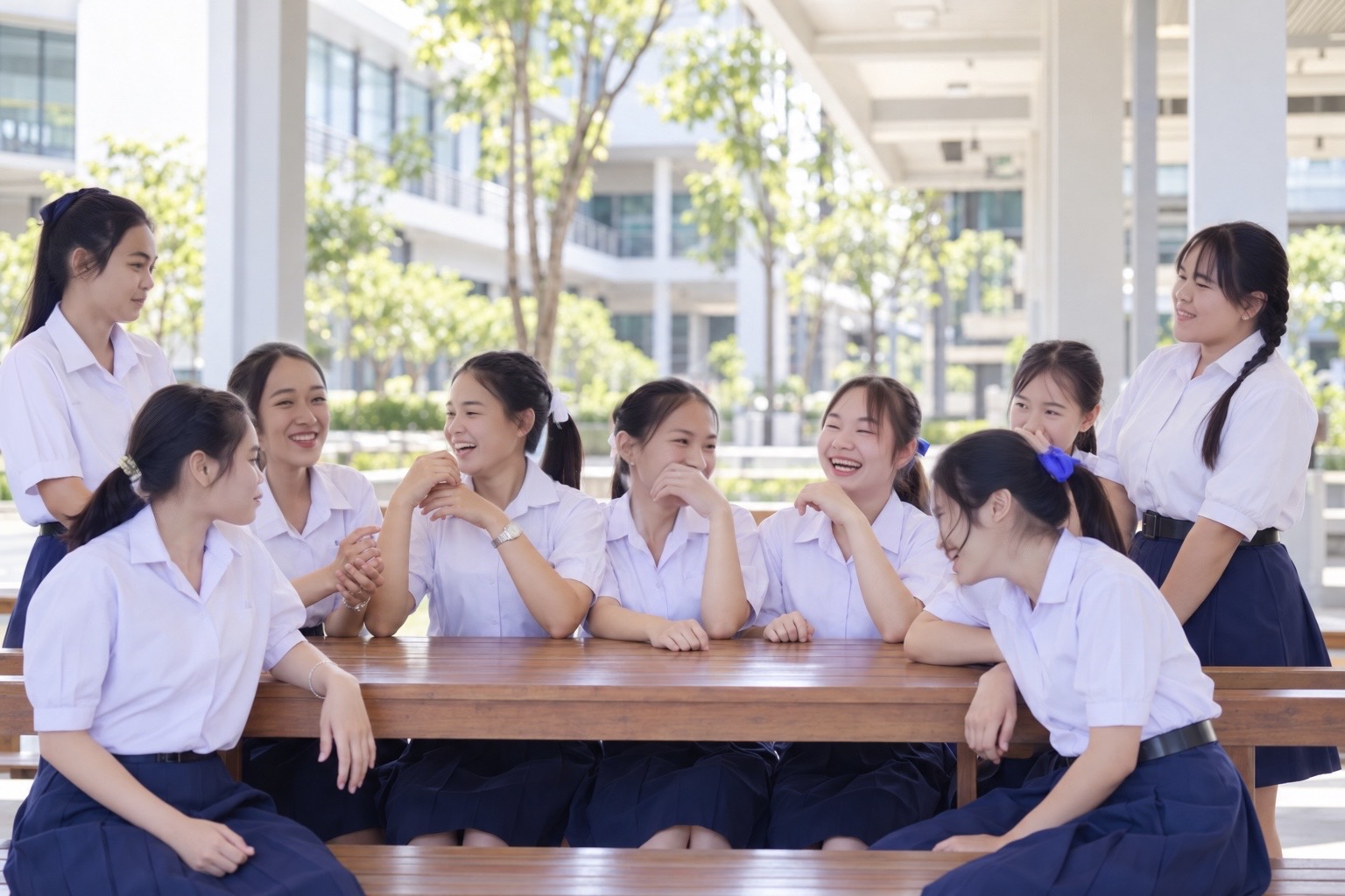 ภาพประกอบนักเรียนเรียนรู้วิทยาศาสตร์และหุ่นยนต์